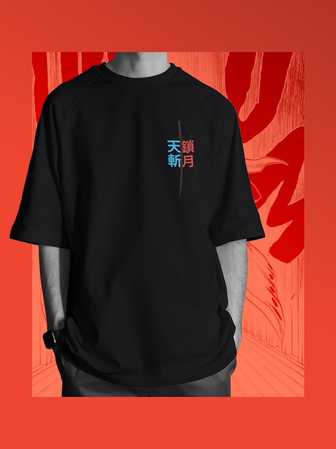 BANKAI - TENSA ZANGETSU — black tee, front