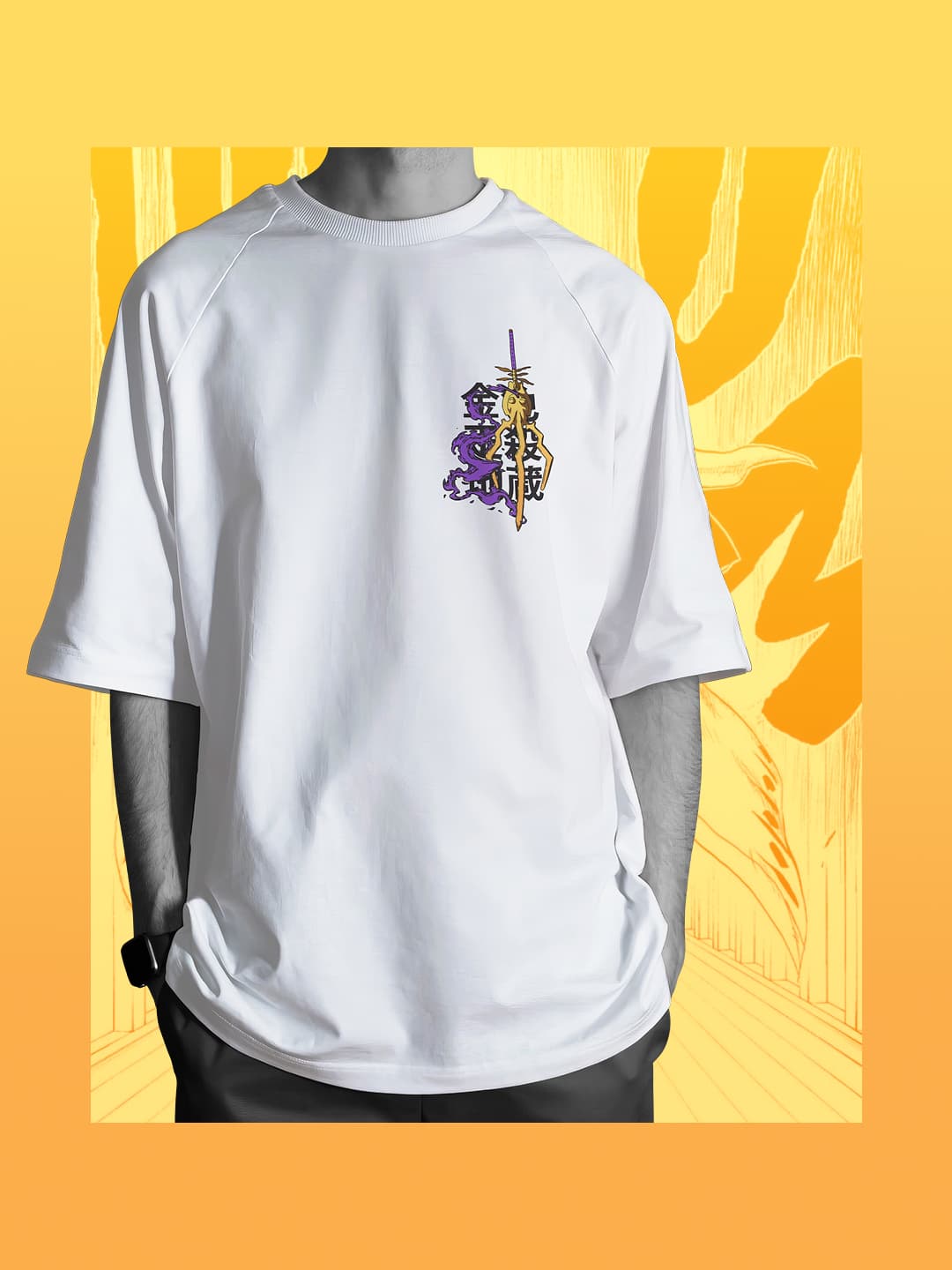 BANKAI - KONJIKI ASHISOGI JIZŌ — white tee, front