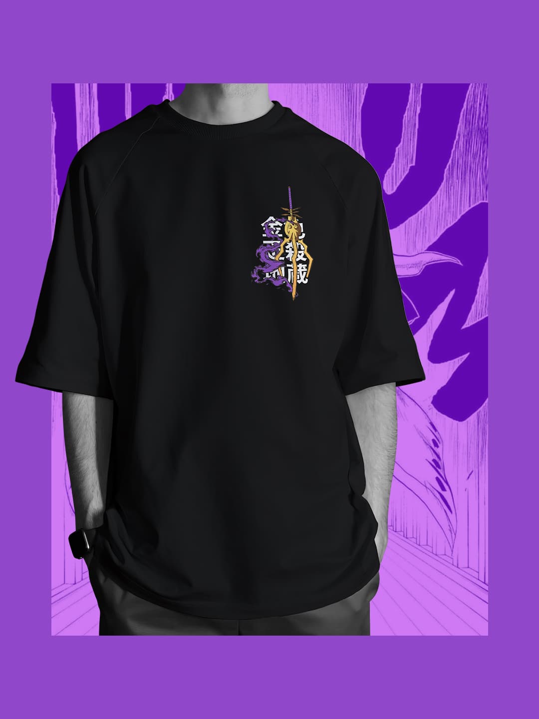 BANKAI - KONJIKI ASHISOGI JIZŌ — black tee, front